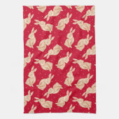 Winter Wonderland Woodland Dieren Kerstmis Theedoek (Verticaal)