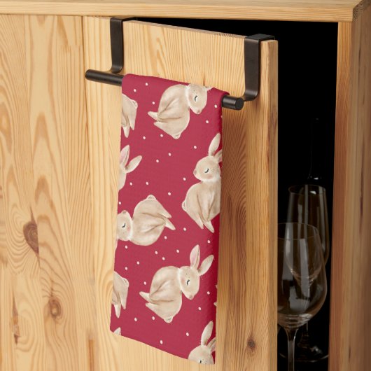 Winter Wonderland Woodland Dieren Kerstmis Theedoek (Derde Gevouwen)