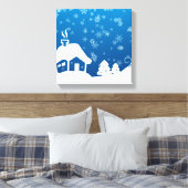 Winter Wonderland Wrapped Canvas Afdruk (Insitu (Slaapkamer))