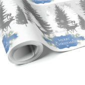 Winter Wonderland Wrapping Paper - Blue Cadeaupapier (Rol Hoek)
