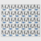 Winter Wonderland Wrapping Paper - Blue Cadeaupapier (Vlak)