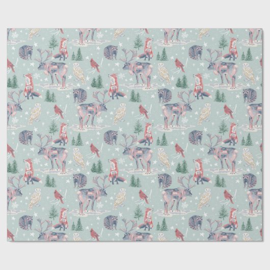 Winter Wonderland Wrapping Paper Cadeaupapier (Vlak)