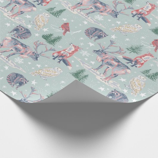 Winter Wonderland Wrapping Paper Cadeaupapier (Hoek)