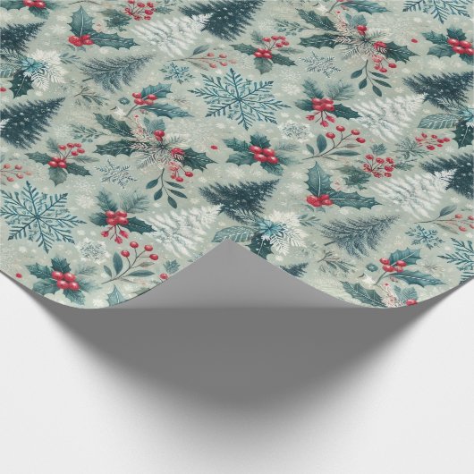 Winter Wonderland Wrapping Paper Cadeaupapier (Hoek)