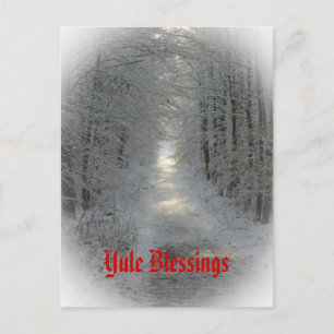 Winter Wonderland Yule / Solstice Feestdagenkaart