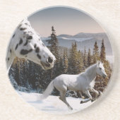 Winter Wonderland Zandsteen Onderzetter (Voorkant)