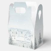Winter Wonderland zijn koude buiten Boy Baby showe Bedankdoosjes (Geopend)