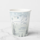 Winter Wonderland zijn koude buiten Boy Baby showe Papieren Bekers (Achterkant)