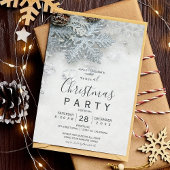 Winter wonderland zilver sneeuw Kerstmis bedrijf Kaart