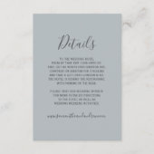 Winter wonderland zilver sneeuw typografie details informatiekaartje (Voorkant)