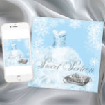 Winter Wonderland zoet zestien elke gelegenheid Kaart<br><div class="desc">Elegante winter blauwe sneeuwvlok zoete zestien verjaardagsfeestje en elke event uitnodiging. Deze mooie blauwe sneeuwvlok winter wonderland verjaardagsfeestuitnodiging wordt gemakkelijk aangepast voor uw evenement door uw evenementdetails,  letterstijl,  lettergrootte & kleur en bewoordingen toe te voegen. Verwijder de Sweet Sixteen-afbeelding en voeg uw eigen tekst toe.</div>