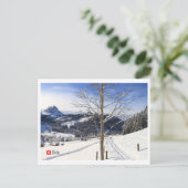 Winter wonderland - Zwitserland Briefkaart (Staand voorkant)