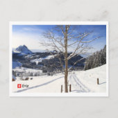 Winter wonderland - Zwitserland Briefkaart (Voorkant)