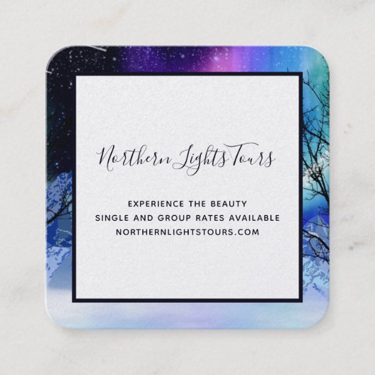 Winter Wonderlight Square Visitekaartje (Voorkant)