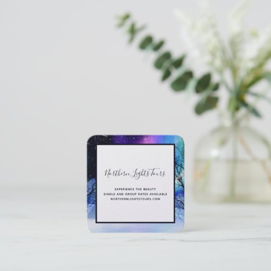 Winter Wonderlight Square Visitekaartje (Staand voorkant)