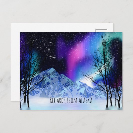 Winter Wonderlights Briefkaart (Voorkant / Achterkant)