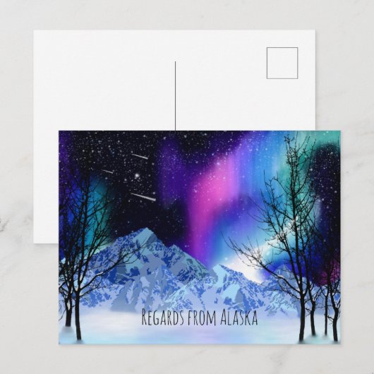 Winter Wonderlights Briefkaart (Voorkant / Achterkant)