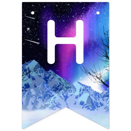 Winter Wonderlights Bunting Flags Vlaggetjes (Tweede vlag)