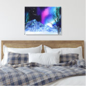Winter Wonderlights Canvas Afdruk (Insitu (Slaapkamer))