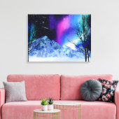 Winter Wonderlights Canvas Afdruk (Insitu (Woonkamer))