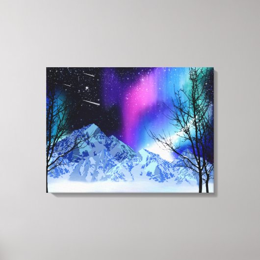 Winter Wonderlights Canvas Afdruk (Voorkant)