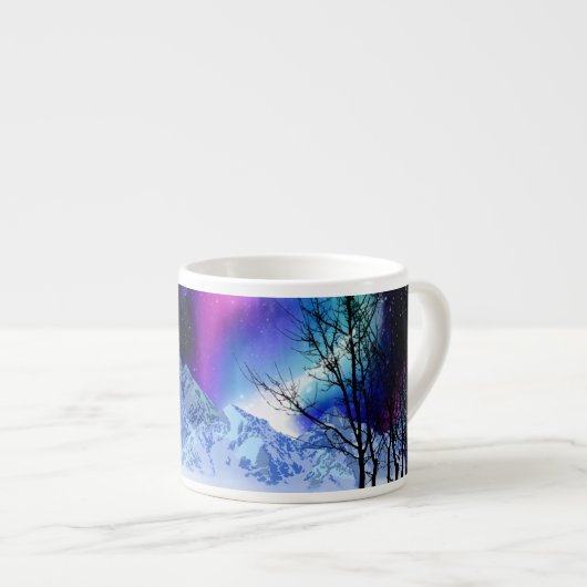 Winter Wonderlights Espresso Cup Kop (Voorkant rechts)