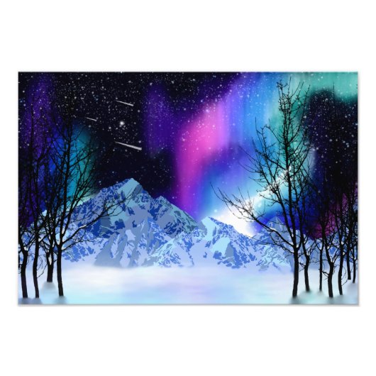 Winter Wonderlights Foto Afdruk (Voorkant)