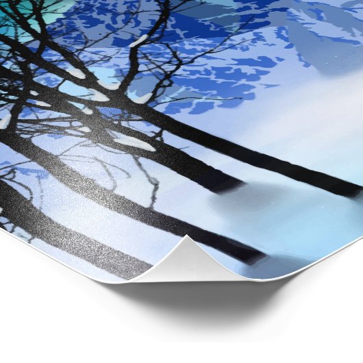 Winter Wonderlights Foto afdrukken (Hoek)