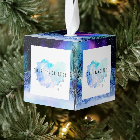 Winter Wonderlights kubus Ornament (Boom)
