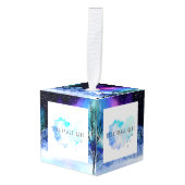 Winter Wonderlights kubus Ornament (Voorkant hoekig)