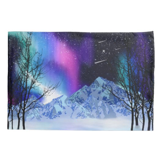 Winter Wonderlights Kussensloop (Achterkant-Links)