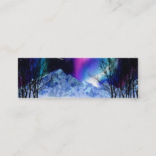 Winter Wonderlights Mini Visitekaartje (Achterkant)