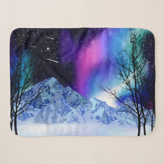 Winter Wonderlights Sherpa Deken (Voorkant (horizontaal))