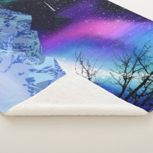 Winter Wonderlights Sherpa Deken