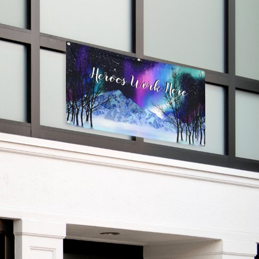 Winter Wonderlights Spandoek (Buitenkant Gebouw)