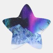 Winter Wonderlights Star Sticker (Voorkant)