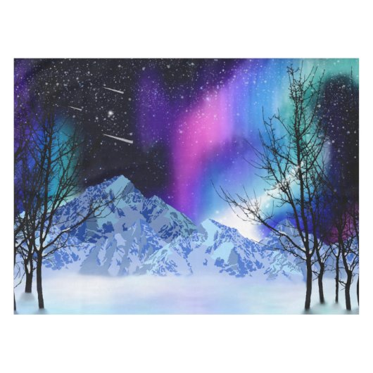 Winter Wonderlights Tafelkleed (Voorkant (Horizontaal))