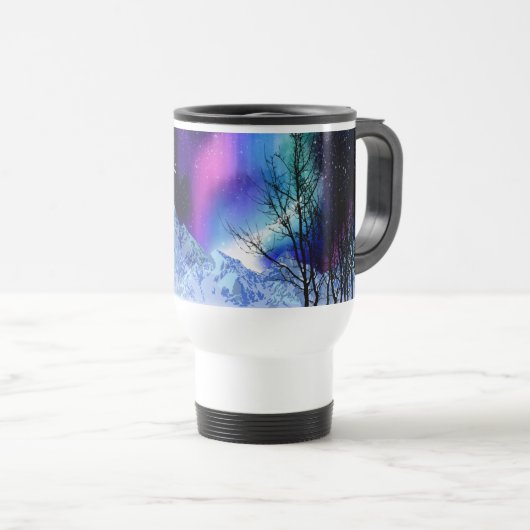 Winter Wonderlights Travel Mug Reisbeker (Voorkant rechts)