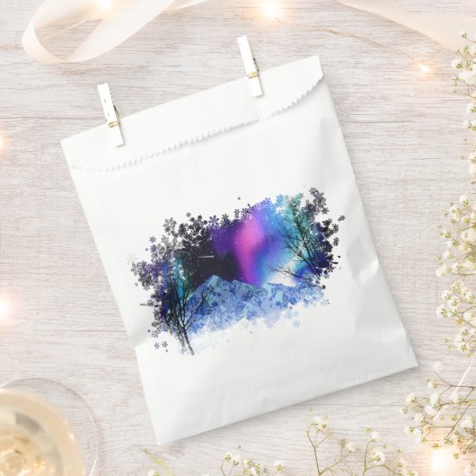 Winter Wonderlights voorkeurstas Bedankzakje (Geknipt)