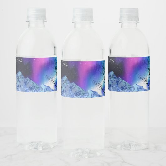 Winter Wonderlights Waterfles Label Etiket (Flessen)