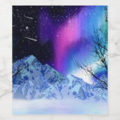 Winter Wonderlights Wijnlabel Wijn Etiket (Enkel label)