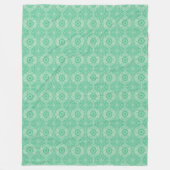 Winter Wonders Decorative Green Fleece Blanket (Voorkant)
