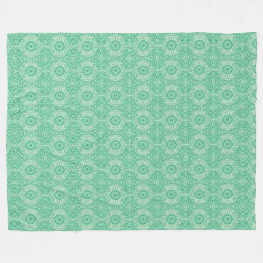Winter Wonders Decorative Green Fleece Blanket (Voorkant (Horizontaal))