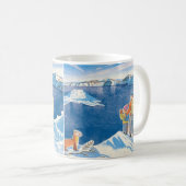 Winter Wonders – Een Whimsische Bergavontuur Koffiemok (Voorkant rechts)