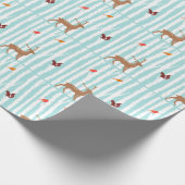 Winter-Wondlerland kerstinpakpapier Cadeaupapier (Hoek)