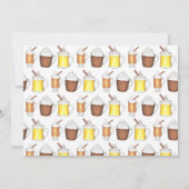 Winter Wonen Open Huis Warme Chocolade Rum Eierpun Kaart (Achterkant)