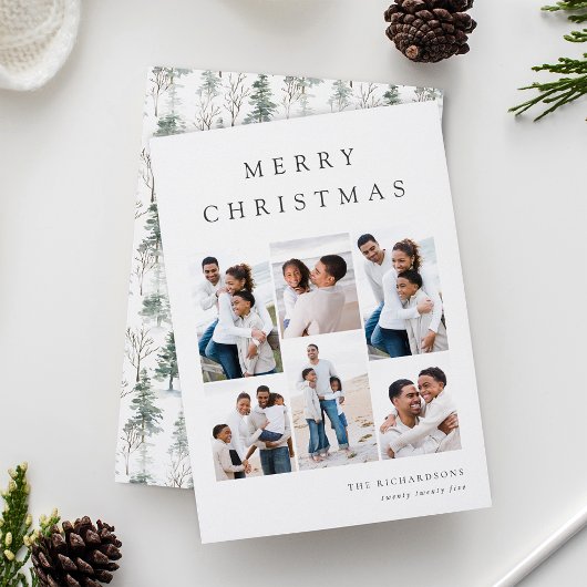Winter Woodland 6 Fotogrid Collage Feestdagenkaart