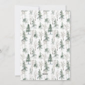 Winter Woodland 9 Fotogrid Collage Feestdagenkaart (Achterkant)