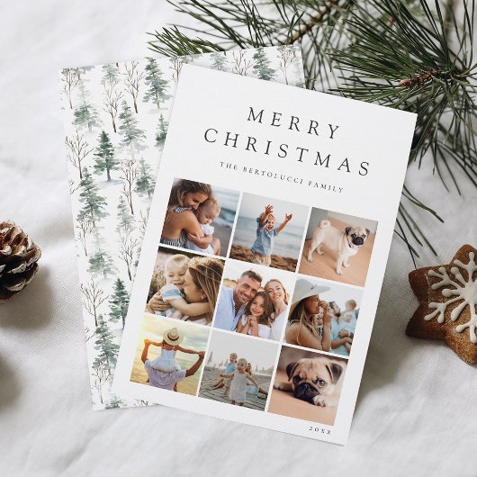 Winter Woodland 9 Fotogrid Collage Feestdagenkaart