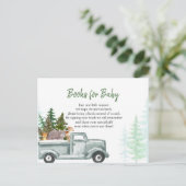 Winter Woodland Animal Books voor Baby Briefkaart (Staand voorkant)